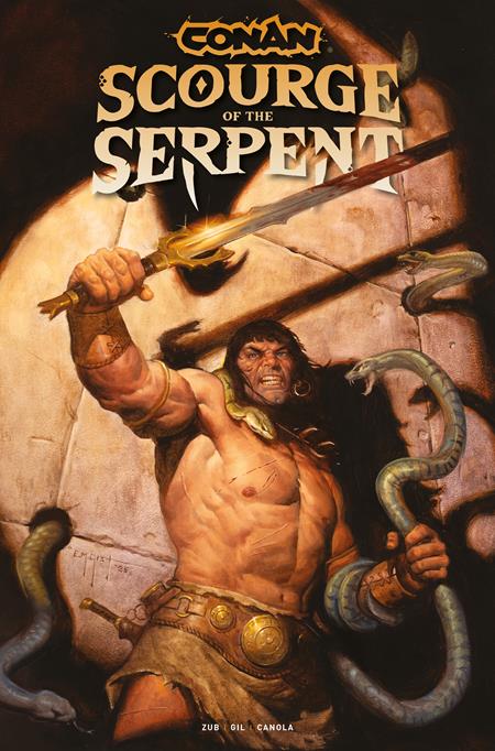 Conan Scourge of the Serpent - Art by E.M. gist